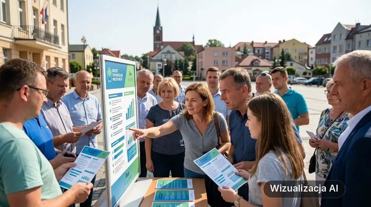 Wyniki Budżetu Obywatelskiego Redy na 2027 rok (wizualizacja AI)