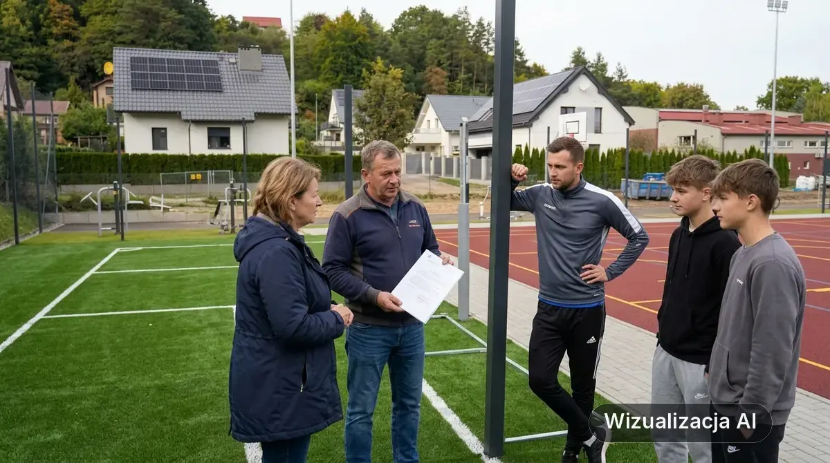 Budowa Orlika przy SP6 za prawie 2,4 mln zł (wizualizacja AI)